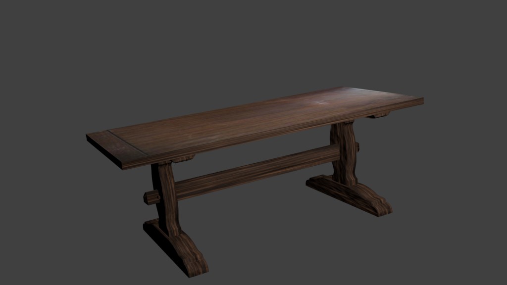 Simple wooden table preview image 1
